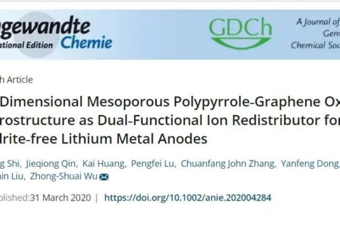 二維介孔聚吡咯-氧化石墨烯異質(zhì)結(jié)助力高能量密度的無枝晶鋰金屬電池