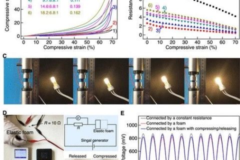 北京科技大學等《ACS Appl. Electron. Mater.》：使用碳納米管支架開發(fā)彈性，堅固和高度多孔的金屬泡沫