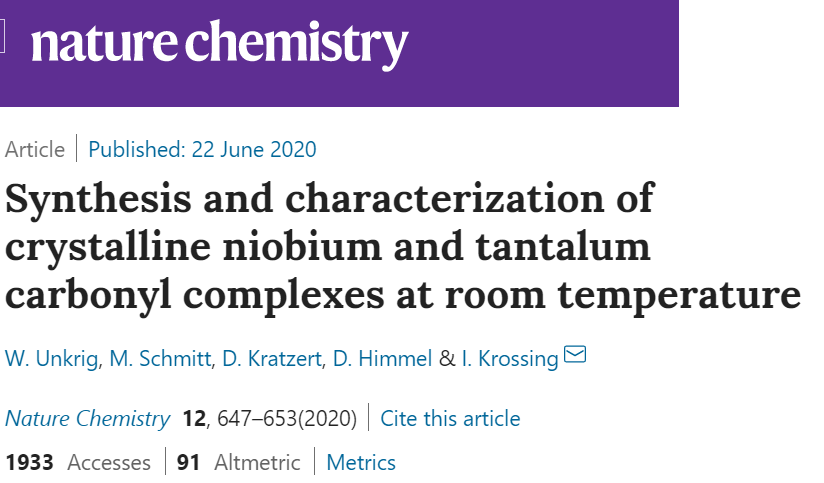 Nat. Chem.：突破化學(xué)配位極限！