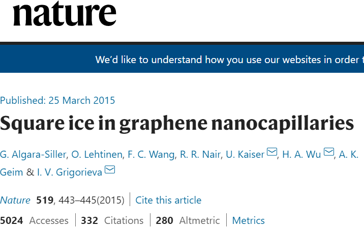 關(guān)于冰，你真的了解嗎？觀察冰，“水”了5篇Nature/Science及子刊!