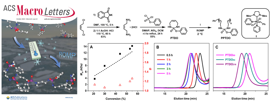 美國西北大學(xué)ACS Macro Lett封面：低溫開環(huán)易位聚合制備主鏈可降解的聚磷酰胺