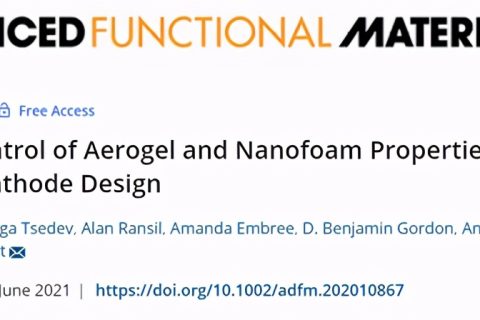 氣凝膠和納米泡沫性能遺傳控制，設(shè)計Ni-MnOx 陰極