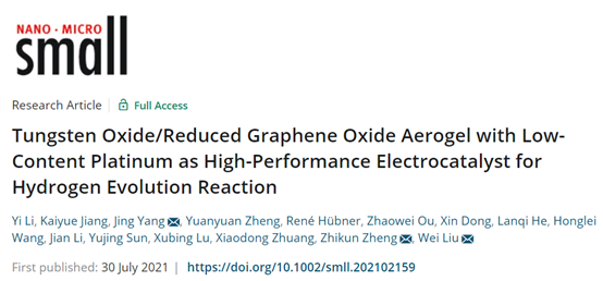 中山大學(xué)楊靜/劉衛(wèi)：低含量Pt氣凝膠作為析HER的高性能電催化劑-1